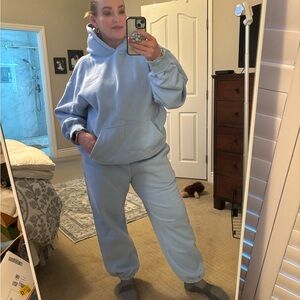 COMFRT Light Blue Hoodie and Sweatpants Set